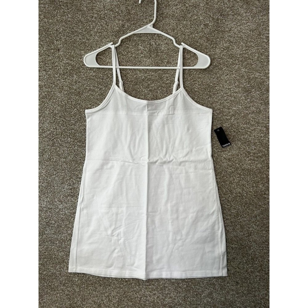 Torrid Foxy Cami Tunic Tank Top White Size Large (0)